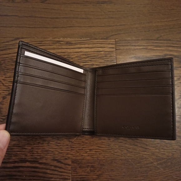 Coach billfold wallet in signature canvas - Picture 2 of 4